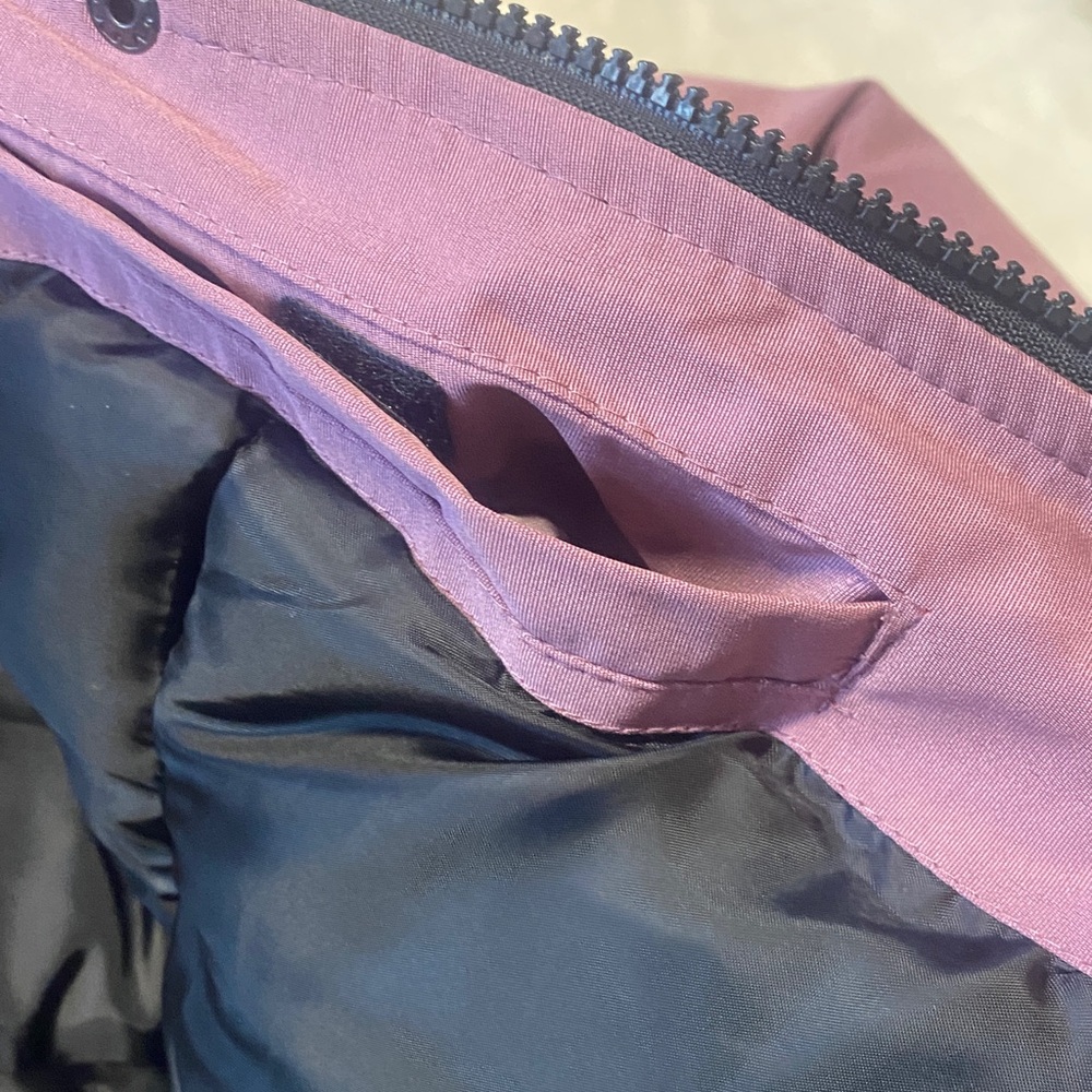 Women's Mauve Fur-Trimmed Puffer Coat - Picture 12 of 16